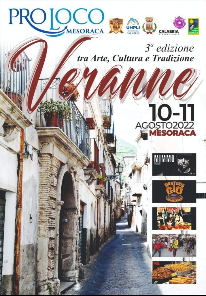 Veranne: Torna a Mesoraca la terza edizione