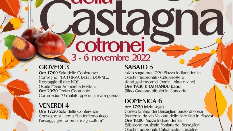 Sagra della Castagna a Cotronei: 13esima edizione