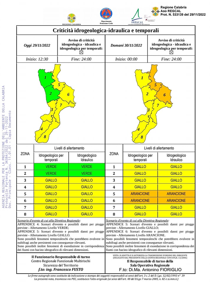Allerta Meteo: Scuole chiuse nel Crotonese
