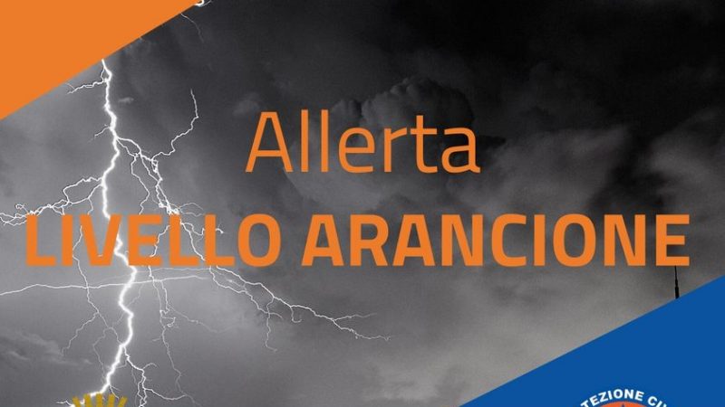 Allerta Arancione, Protezione Civile: Si raccomanda massima prudenza
  