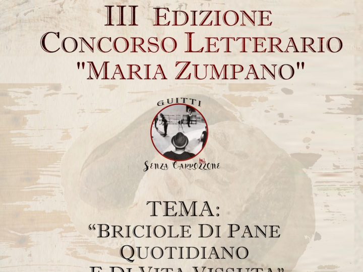 Concorso letterario di Guitti senza carrozzone intitolato a Maria Zumpano