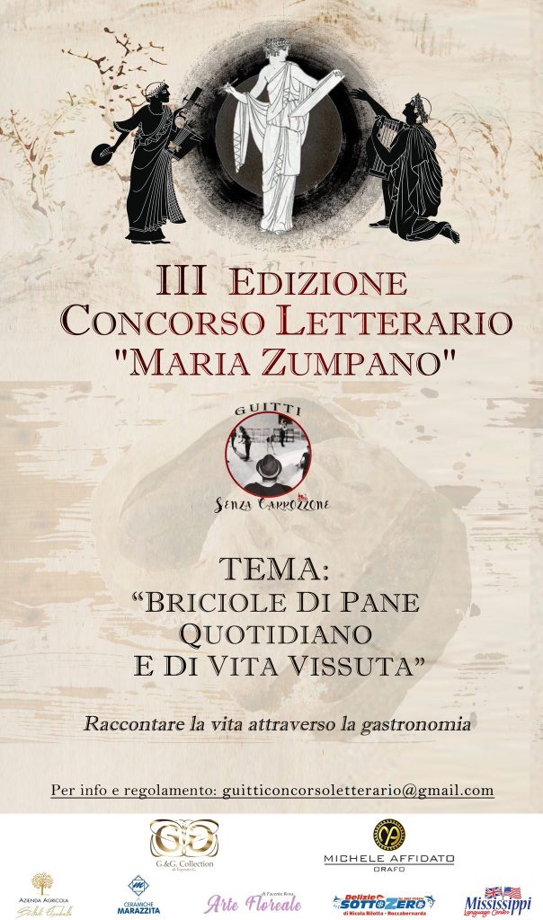 Concorso letterario di Guitti senza carrozzone intitolato a Maria Zumpano
  