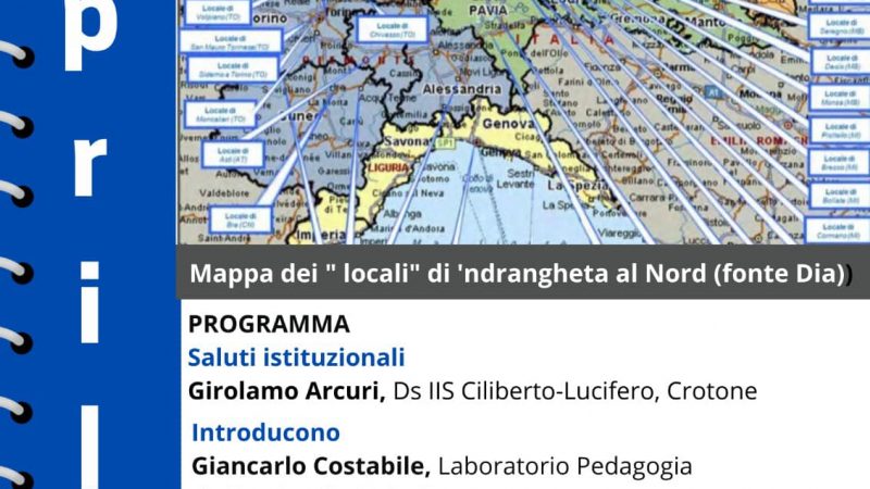 La ’ndrangheta al Nord oggetto di studio nel seminario di Unical e Ciliberto di Crotone