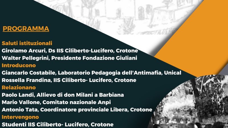 Centenario della nascita di don Milani: Giornata di studio organizzata da Unical, Fondazione Giuliani e Istituto Ciliberto di Crotone