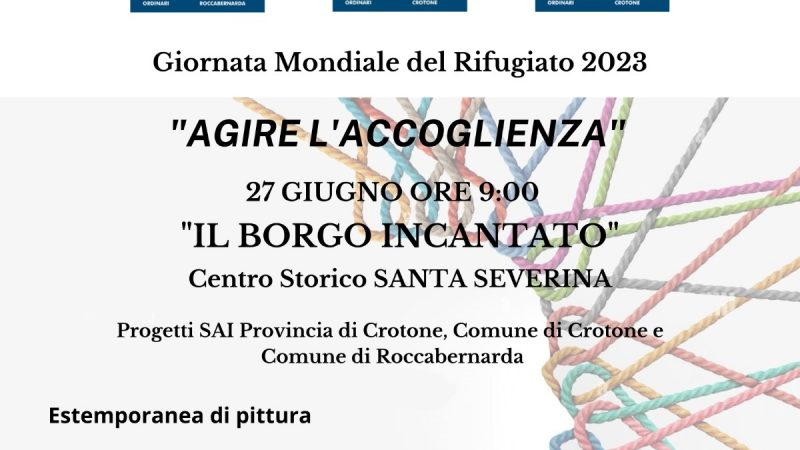 Giornata Mondiale del Rifugiato: Agire è accoglienza anche nella Provincia di Crotone