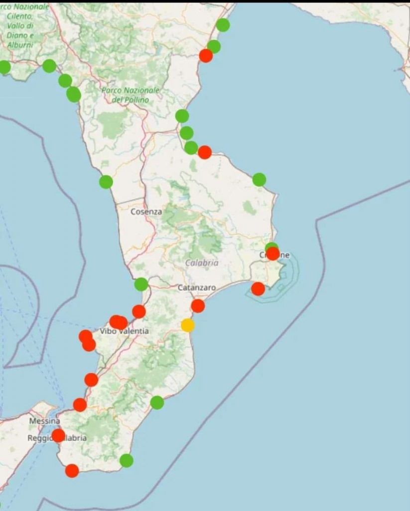 Goletta Verde: Sulle coste calabre il 58% dei punti campionati è oltre i limiti di legge