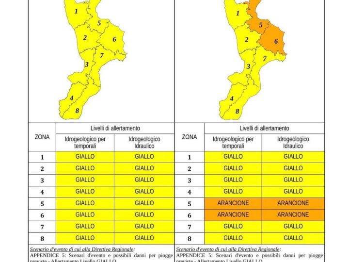 Scuole chiuse a Crotone per allerta meteo