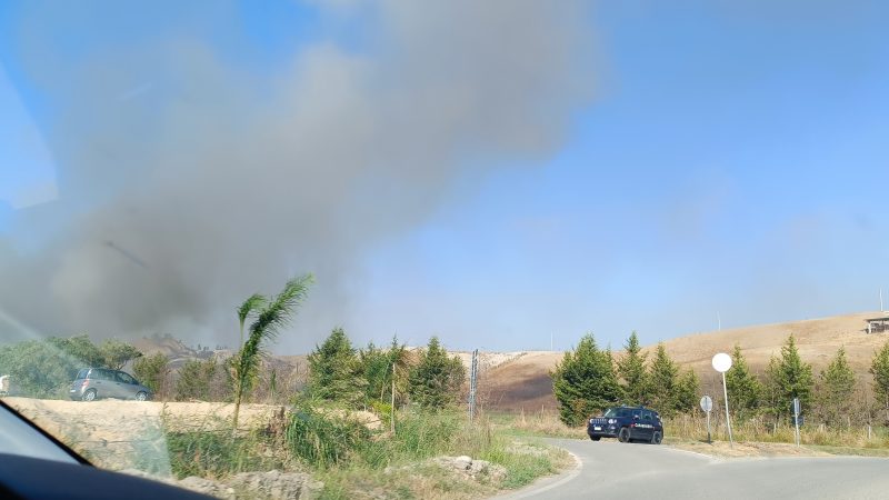 Incendio nella discarica di Rocca Srl