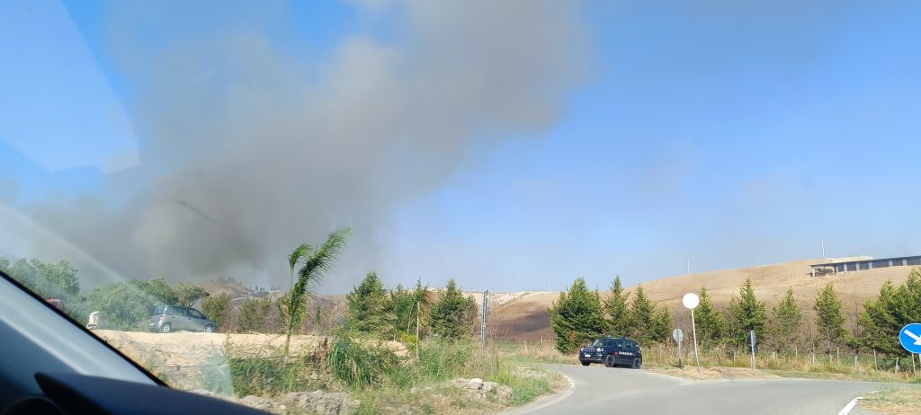 Incendio nella discarica di Rocca Srl