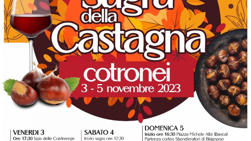 La 14esima edizione della sagra della castagna a Cotronei
  