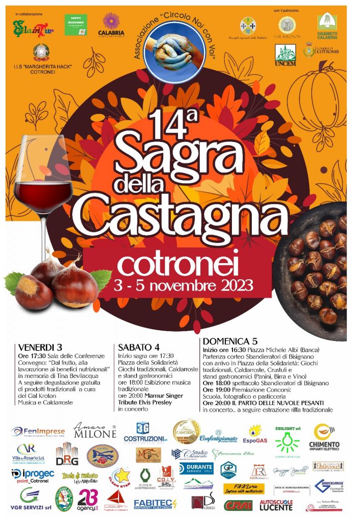 La 14esima edizione della sagra della castagna a Cotronei