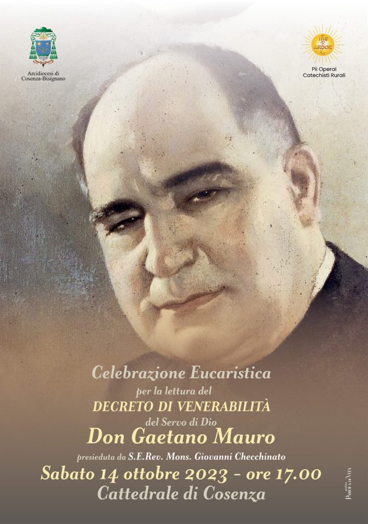 Nella Cattedrale di Cosenza una Messa di ringraziamento per il Venerabile Don Gaetano Mauro