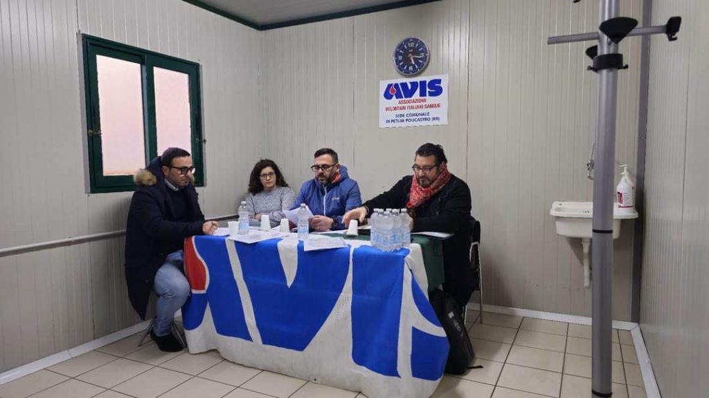 Avis Petilia è la sede col maggior numero di sacche raccolte