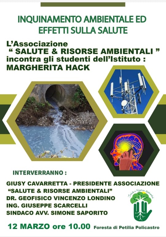 Inquinamento ambientale ed effetti sulla salute: Ne parla l’associazione Salute e Risorse Ambientali