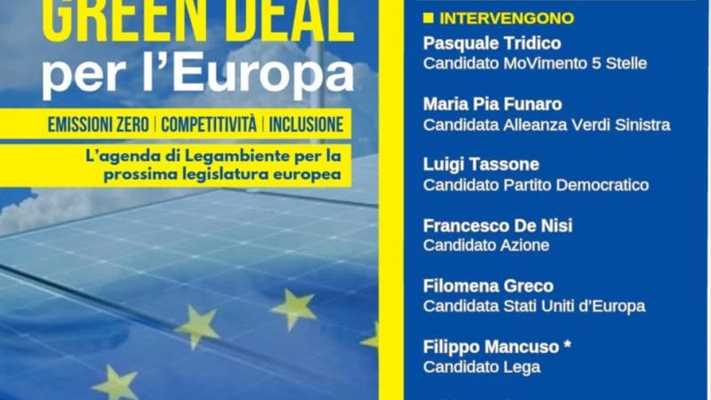 A Crotone confronto di Legambiente Calabria con i candidati alle elezioni europee