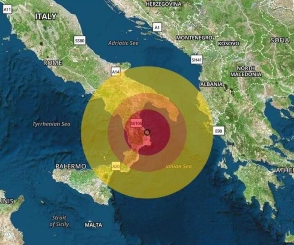 Terremoto di magnitudo 4 a Cirò
  