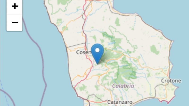 Terremoto nel cosentino
