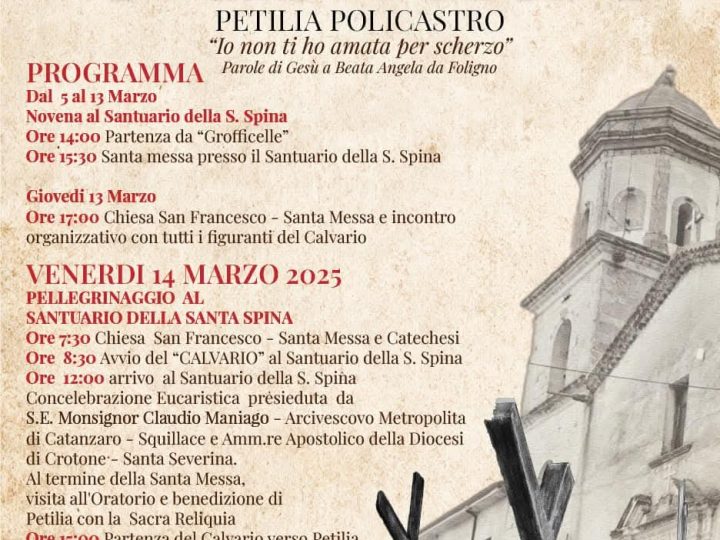Iniziata la novena alla Santa Spina