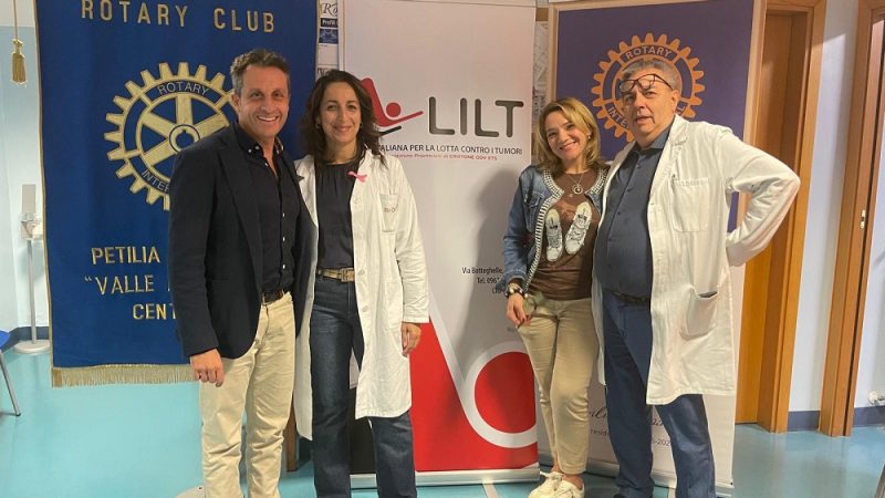 Ottobre in Rosa a Petilia Policastro: Rotary e LILT insieme per la prevenzione del tumore al seno
