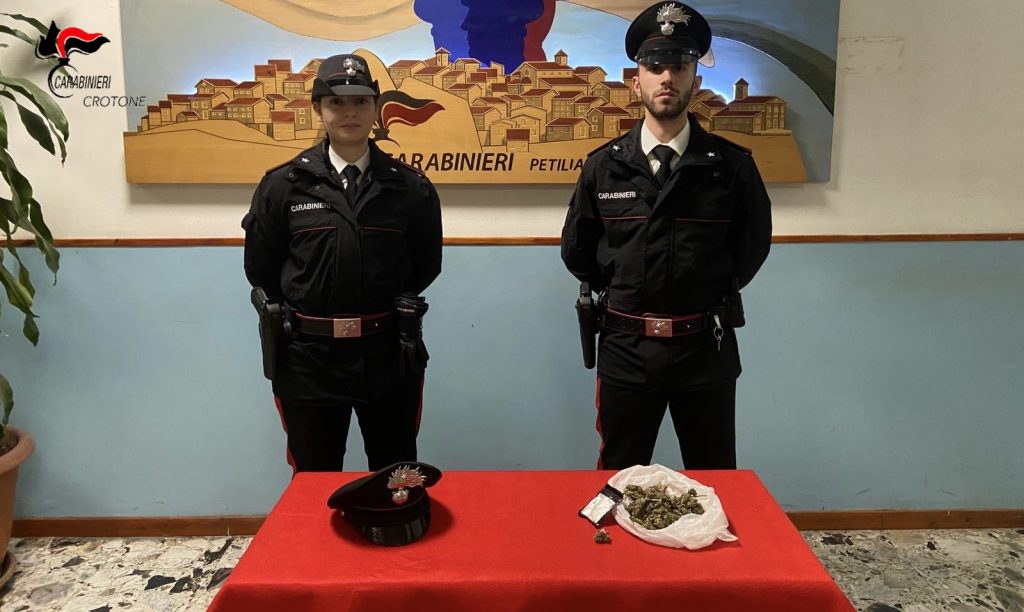 Petilia: Arrestato giovane per detenzione di sostanze stupefacenti