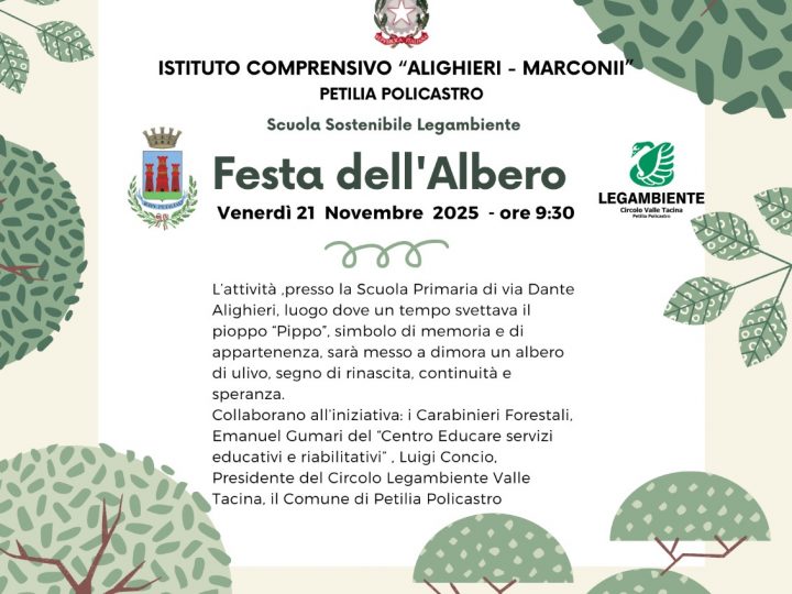 Festa dell’Albero 2025: Nuove Radici per il Futuro della Scuola