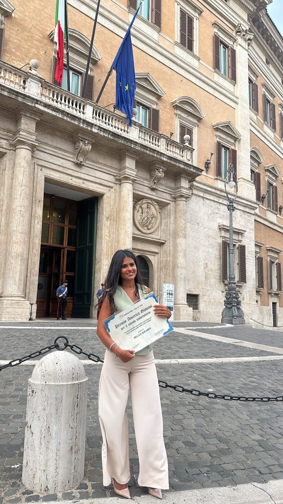 Megan Ierardi petilina tra i 1.000 migliori neolaureati d’Italia con il Premio America Giovani