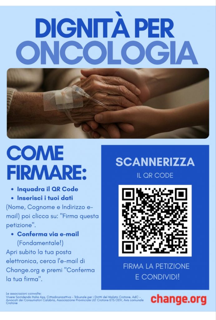 Petizione: Oncologia di Crotone merita dignità